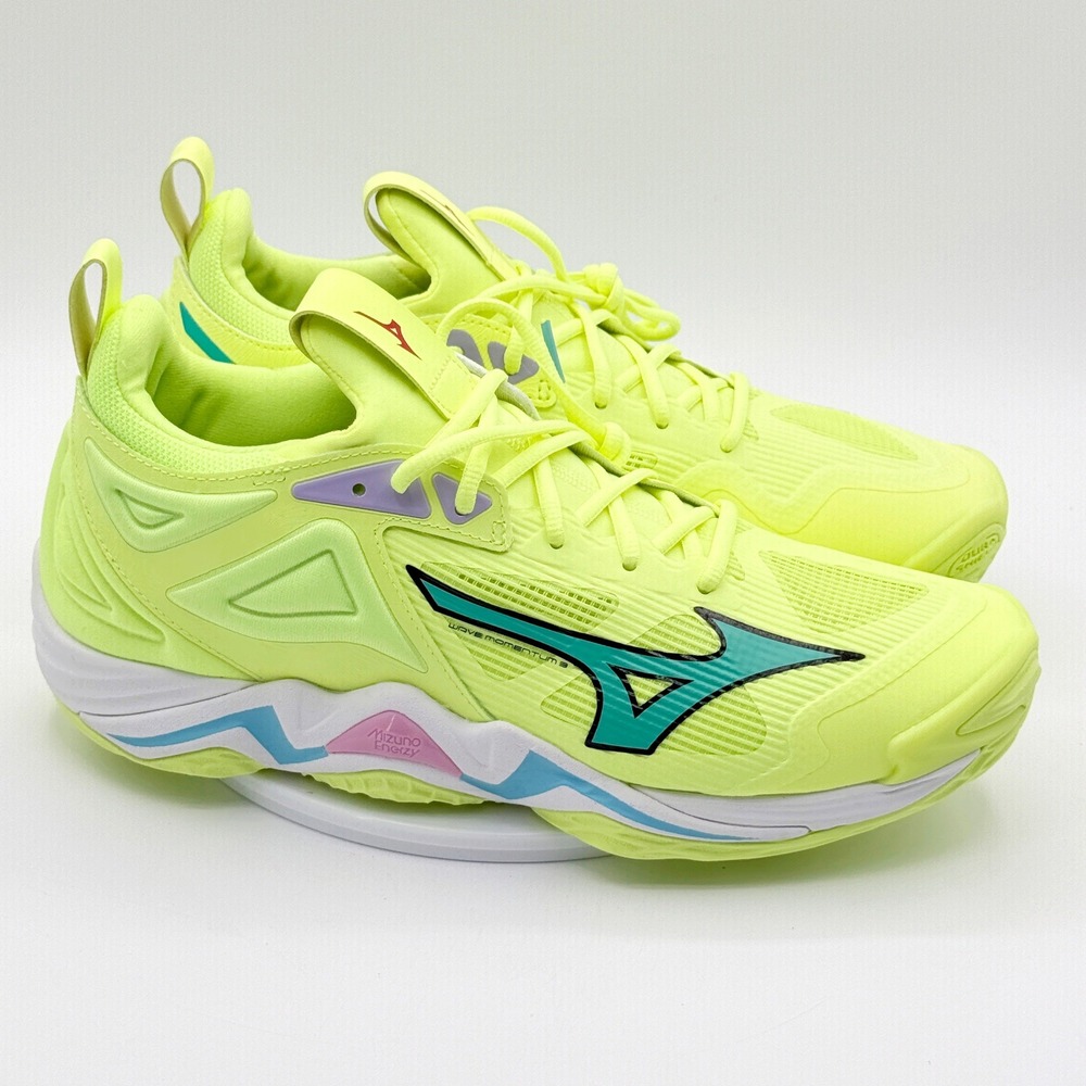 Mizuno Wave Momentum 3 Volleyball Shoes Size 9.5 Mens Volt Yellow NEW